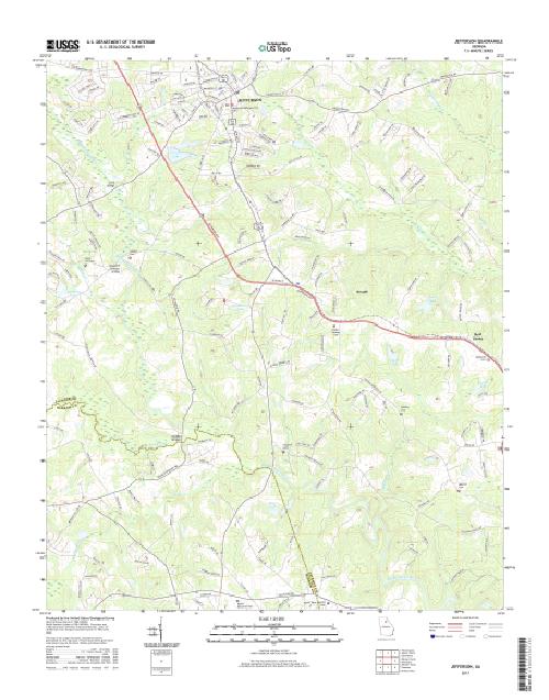 MyTopo Jefferson, USGS Quad Topo Map
