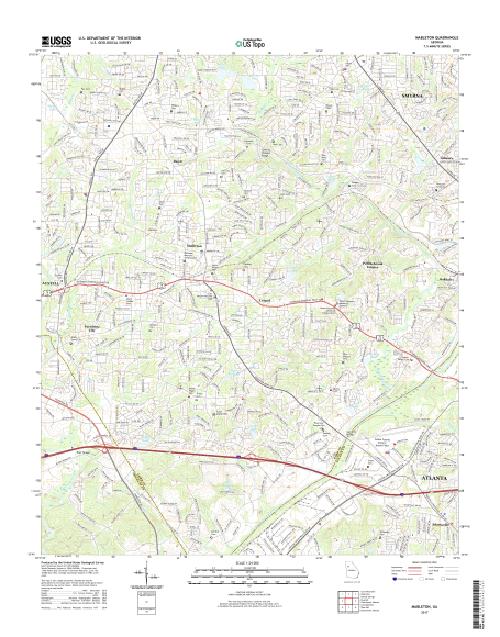MyTopo Mableton, USGS Quad Topo Map