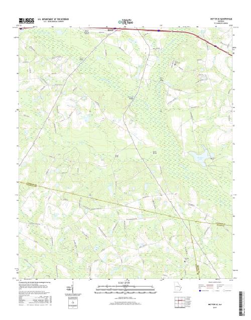 MyTopo Metter SE, USGS Quad Topo Map