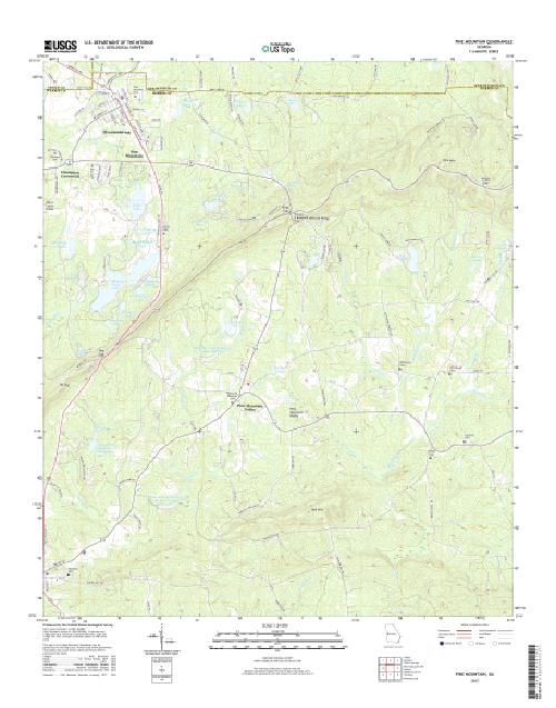 MyTopo Pine Mountain, USGS Quad Topo Map