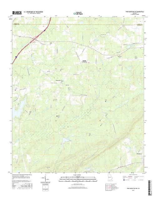 MyTopo Pine Mountain SW, USGS Quad Topo Map