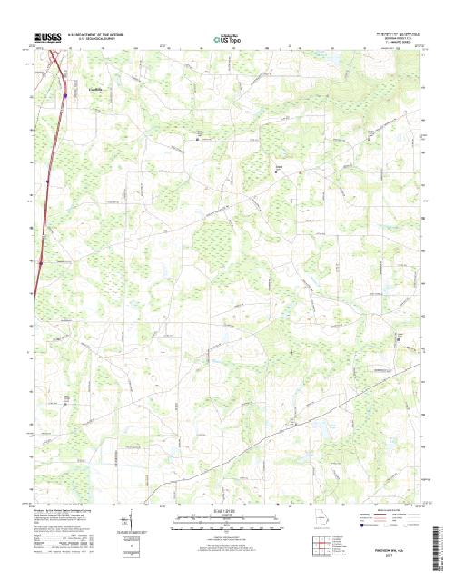 MyTopo Pineview NW, USGS Quad Topo Map