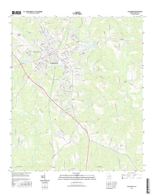 MyTopo Swainsboro, USGS Quad Topo Map