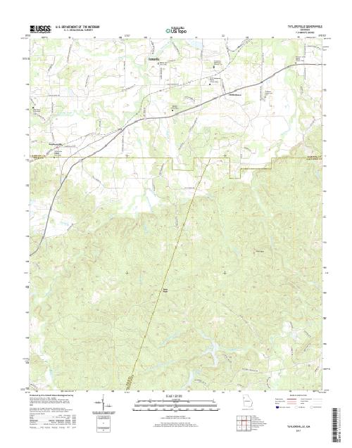 MyTopo Taylorsville, USGS Quad Topo Map