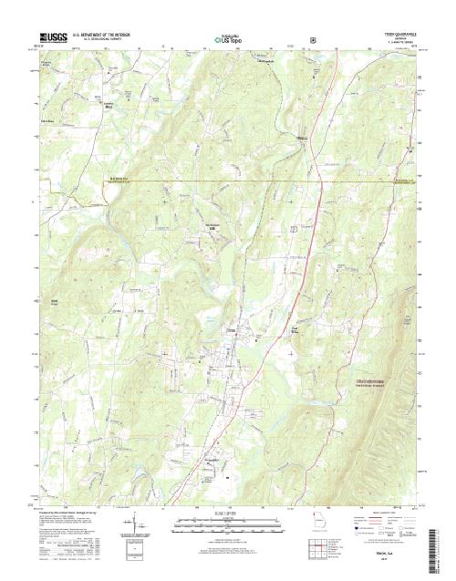 MyTopo Trion, USGS Quad Topo Map