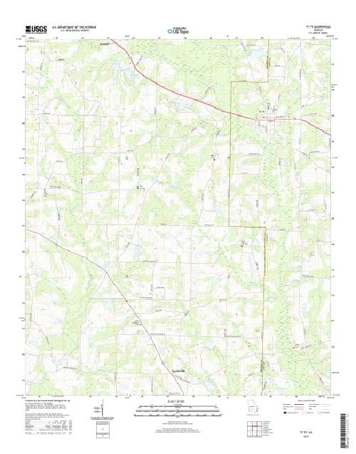 MyTopo Ty Ty, USGS Quad Topo Map