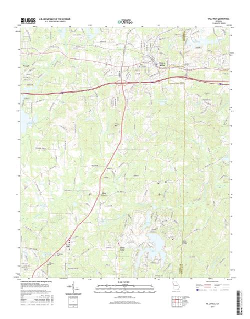 MyTopo Villa Rica, Georgia USGS Quad Topo Map