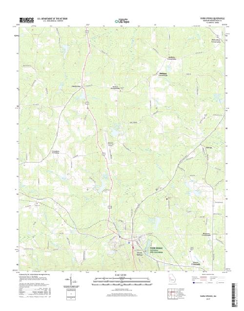 MyTopo Warm Springs, USGS Quad Topo Map