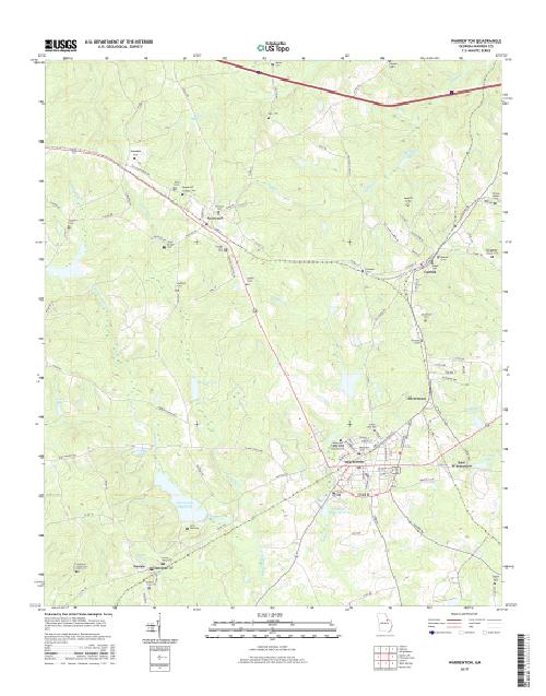 MyTopo Warrenton, USGS Quad Topo Map