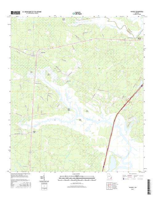 MyTopo Waverly, USGS Quad Topo Map