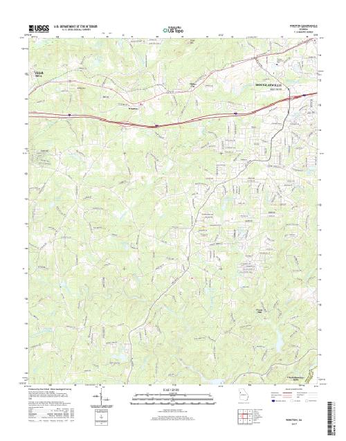 MyTopo Winston, USGS Quad Topo Map