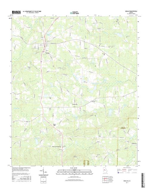 MyTopo Zebulon, USGS Quad Topo Map