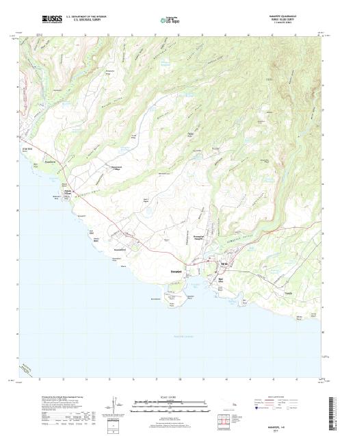 MyTopo Hanapepe, Hawaii USGS Quad Topo Map
