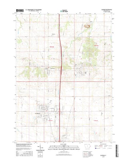 MyTopo Eldridge, Iowa USGS Quad Topo Map