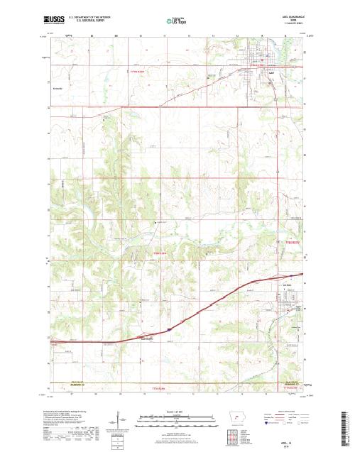 MyTopo Adel, Iowa USGS Quad Topo Map