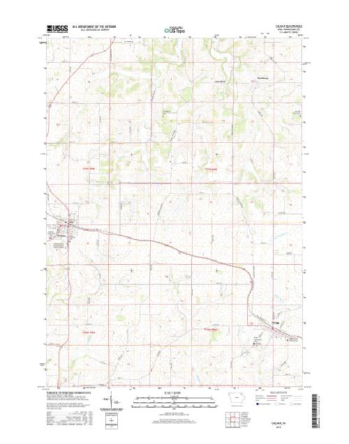 MyTopo Calmar, Iowa USGS Quad Topo Map