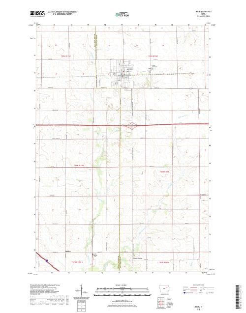 MyTopo Jesup, Iowa USGS Quad Topo Map