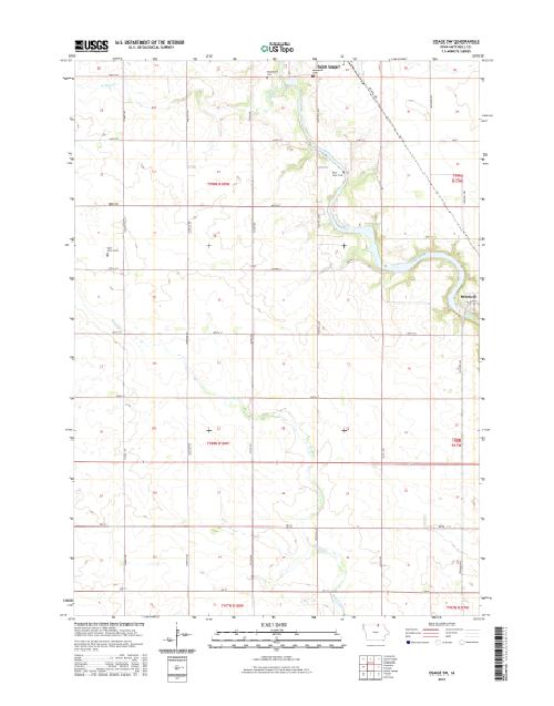 MyTopo Osage SW, Iowa USGS Quad Topo Map