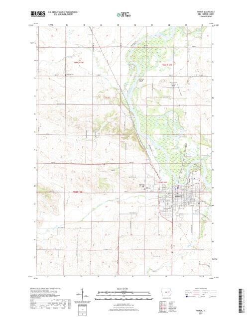 MyTopo Vinton, Iowa USGS Quad Topo Map