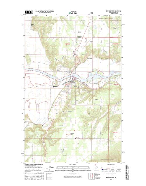 MyTopo Bonners Ferry, Idaho USGS Quad Topo Map