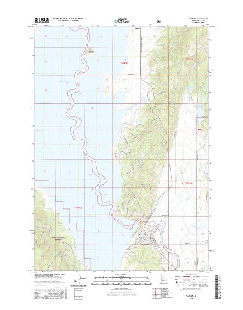 MyTopo Cascade, Idaho USGS Quad Topo Map
