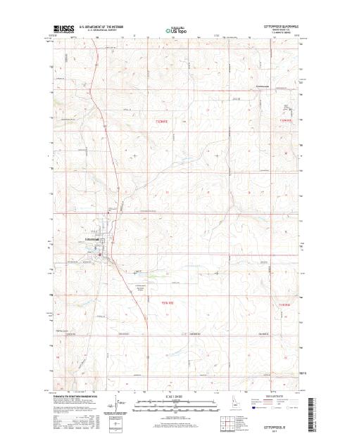 MyTopo Cottonwood, Idaho USGS Quad Topo Map