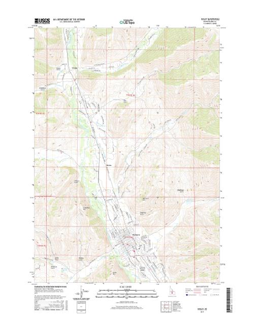MyTopo Hailey, Idaho USGS Quad Topo Map