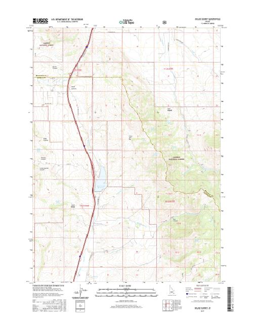 MyTopo Malad Summit, Idaho USGS Quad Topo Map