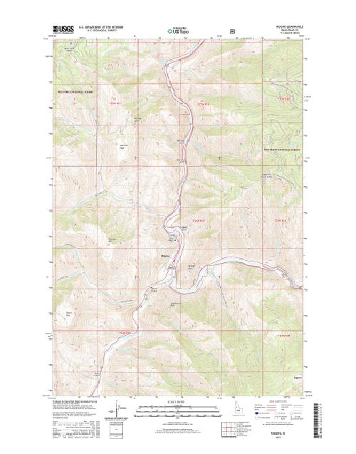 MyTopo Riggins, Idaho USGS Quad Topo Map