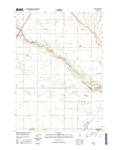 MyTopo Ririe, Idaho USGS Quad Topo Map