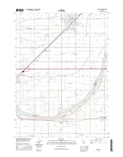 MyTopo Rupert, Idaho USGS Quad Topo Map