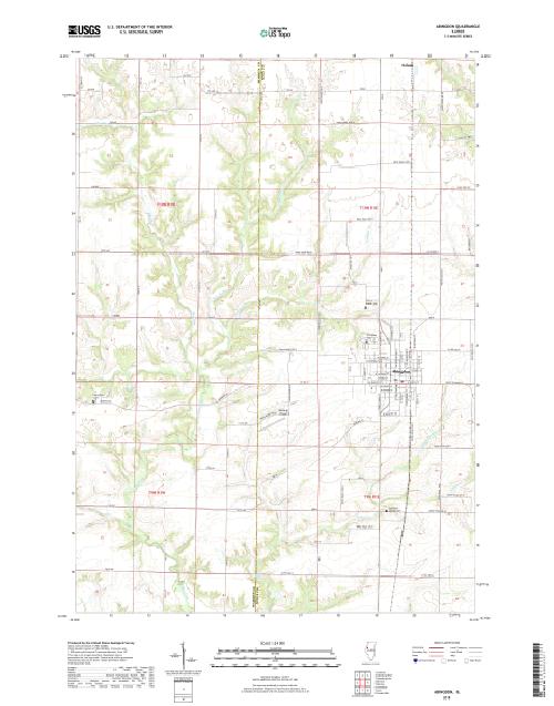 MyTopo Abingdon, Illinois USGS Quad Topo Map