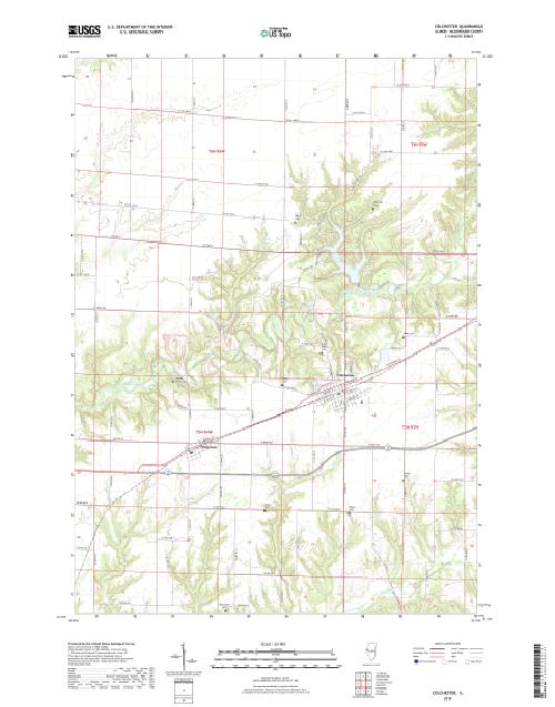 MyTopo Colchester, Illinois USGS Quad Topo Map