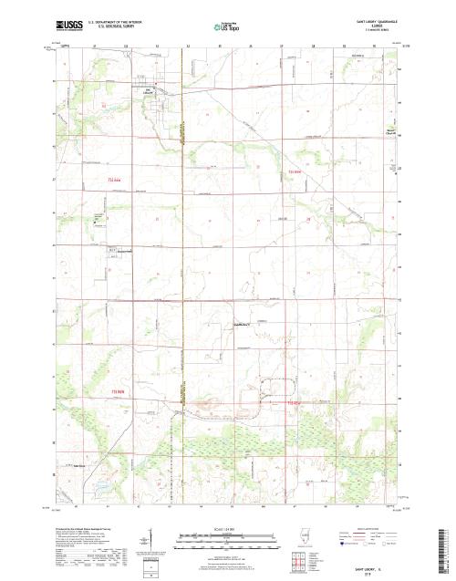 MyTopo Saint Libory, Illinois USGS Quad Topo Map