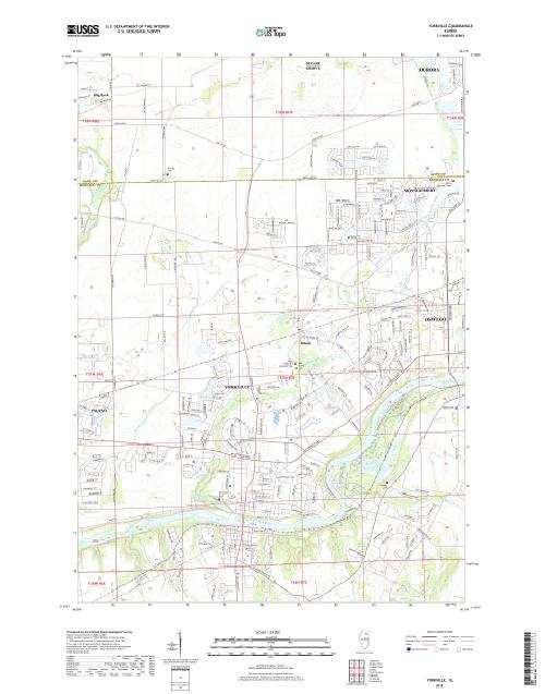 MyTopo Yorkville, Illinois USGS Quad Topo Map