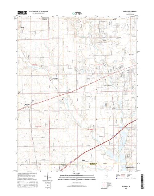 MyTopo Plainfield, Indiana USGS Quad Topo Map