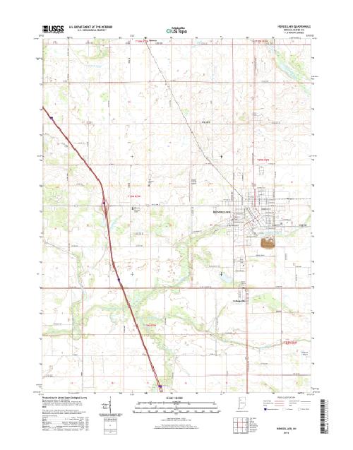 MyTopo Rensselaer, Indiana USGS Quad Topo Map