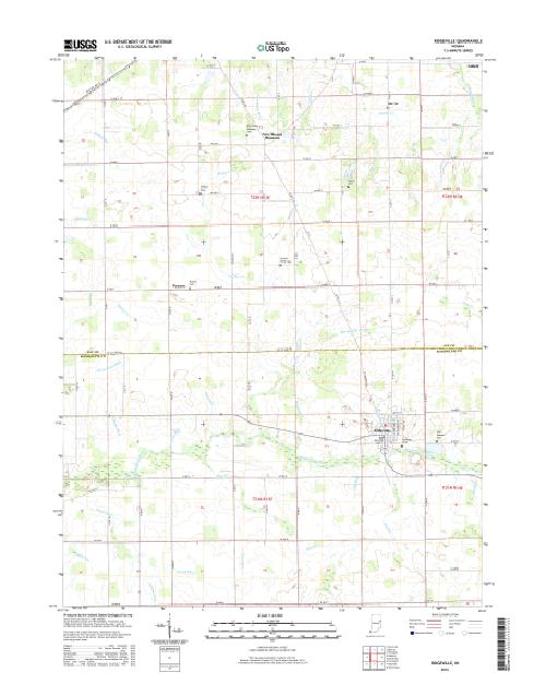 MyTopo Ridgeville, Indiana USGS Quad Topo Map
