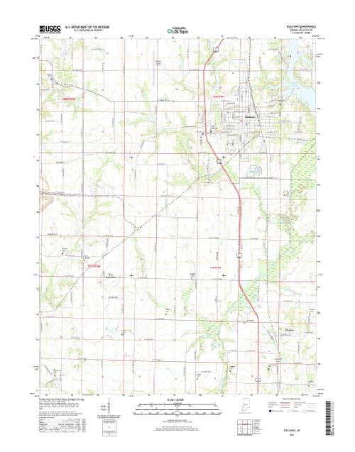MyTopo Sullivan, Indiana USGS Quad Topo Map