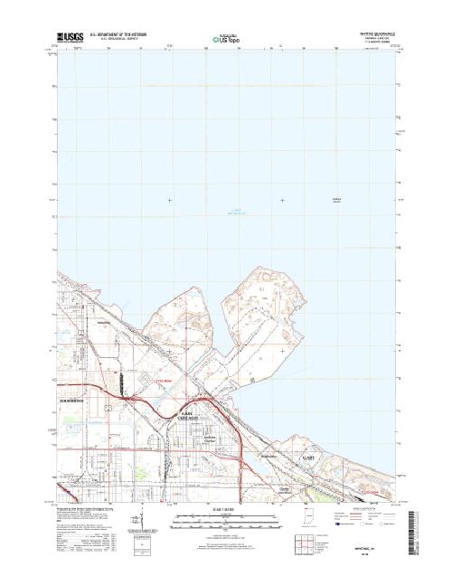 MyTopo Whiting, Indiana USGS Quad Topo Map