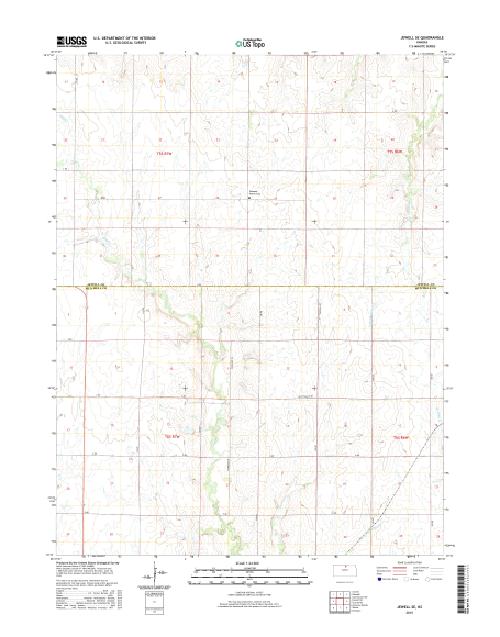 MyTopo Jewell SE, Kansas USGS Quad Topo Map