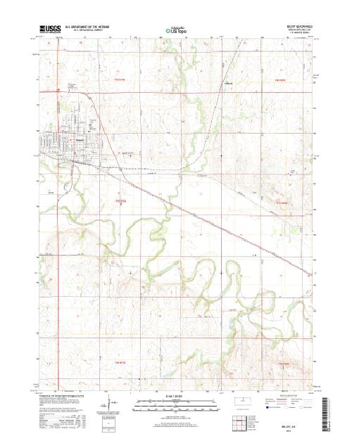 MyTopo Beloit, Kansas USGS Quad Topo Map