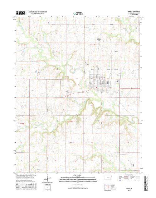 MyTopo Eureka, Kansas USGS Quad Topo Map