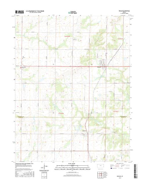 MyTopo Kincaid, Kansas USGS Quad Topo Map