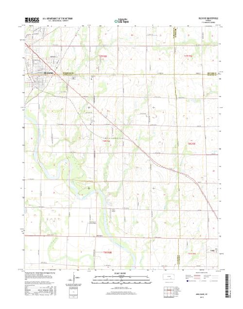 MyTopo Mulvane, Kansas USGS Quad Topo Map
