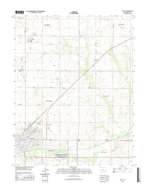 MyTopo Pratt, Kansas USGS Quad Topo Map