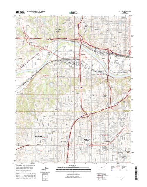 MyTopo Shawnee, Kansas USGS Quad Topo Map