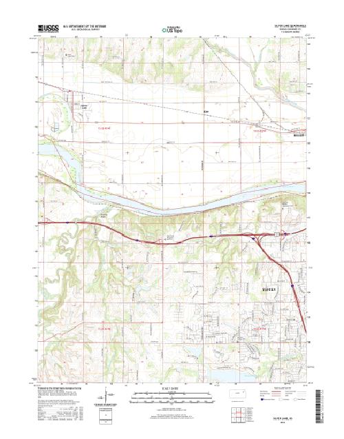 MyTopo Silver Lake, Kansas USGS Quad Topo Map