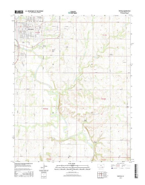 MyTopo Winfield, Kansas USGS Quad Topo Map