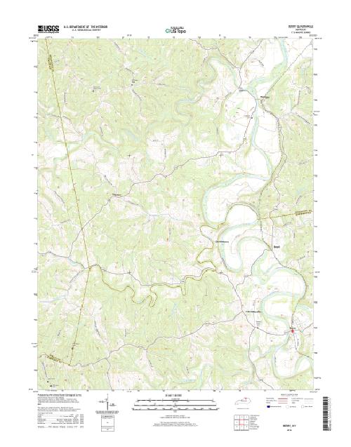 MyTopo Berry, Kentucky USGS Quad Topo Map